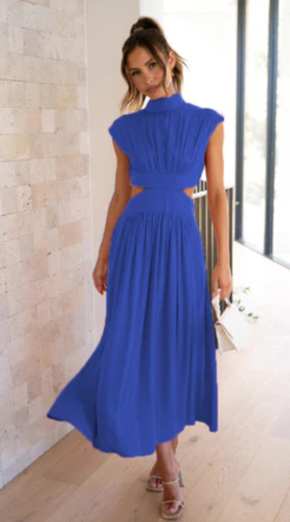 Langes Vintage-Kleid für Damen | Maxi