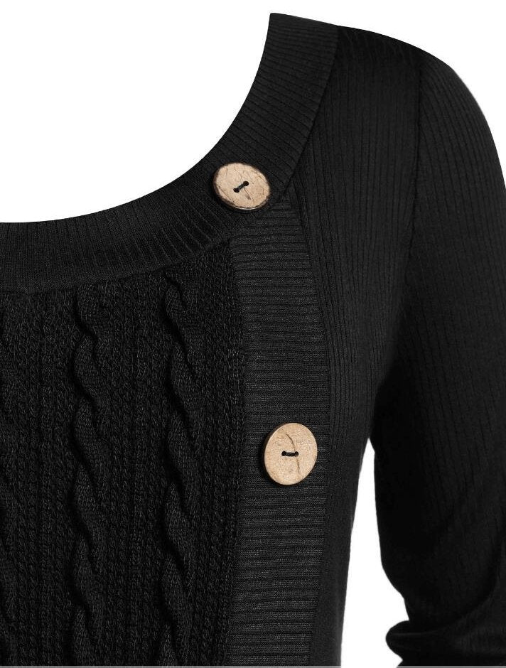 Asymmetrisches Pulloverkleid für Damen