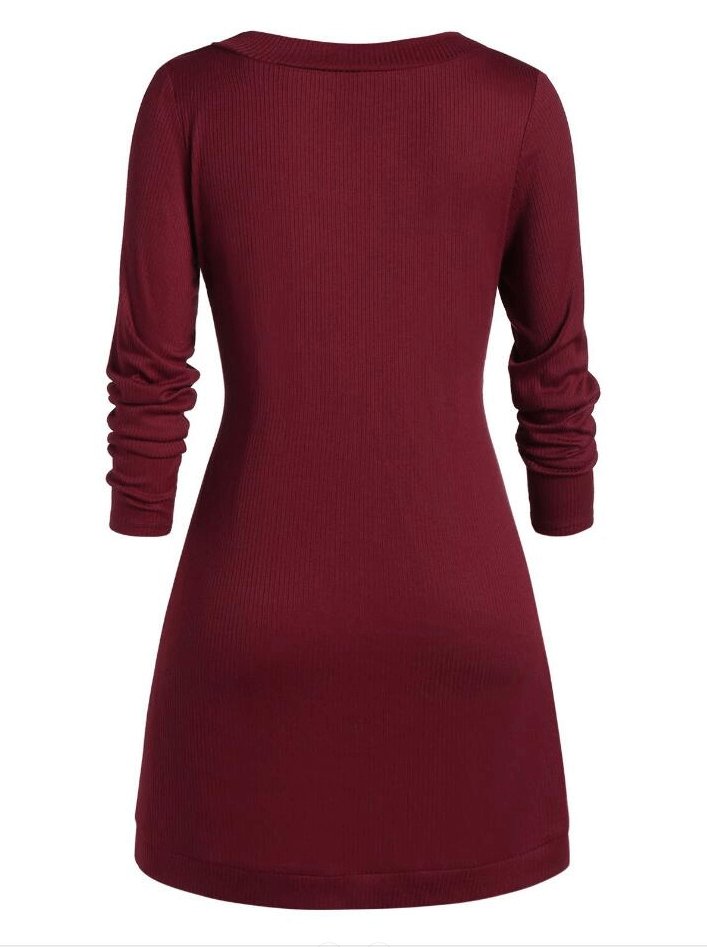 Asymmetrisches Pulloverkleid für Damen