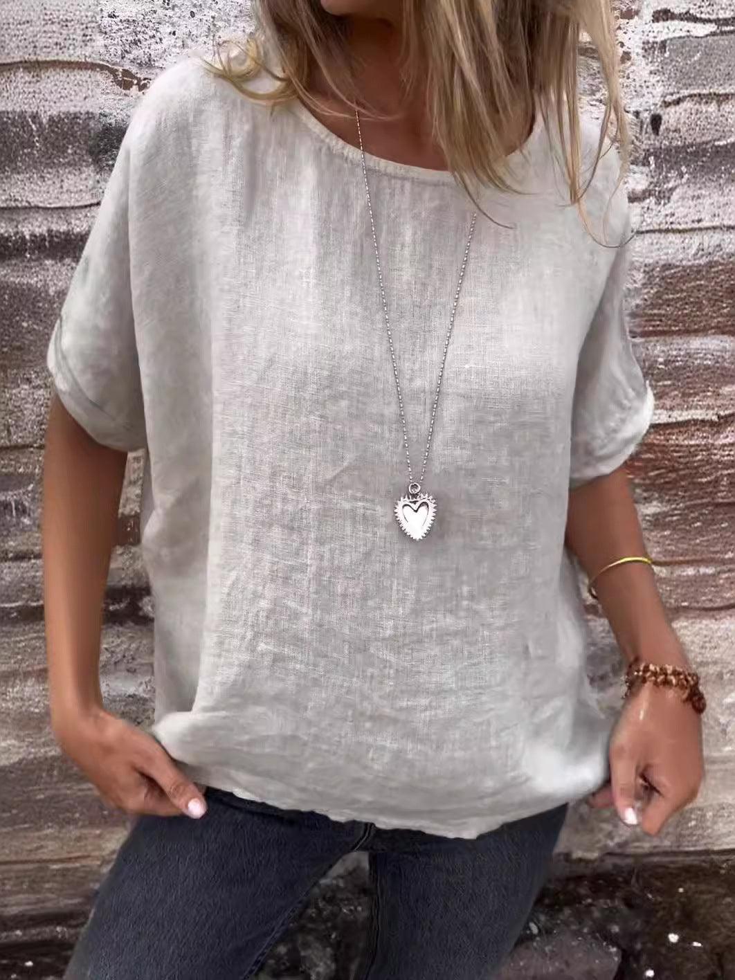 Adelgunda® | Bluse mit Rundhalsausschnitt