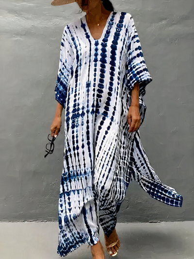 Luftiges Kaftan-Strandkleid für Damen | Maxi