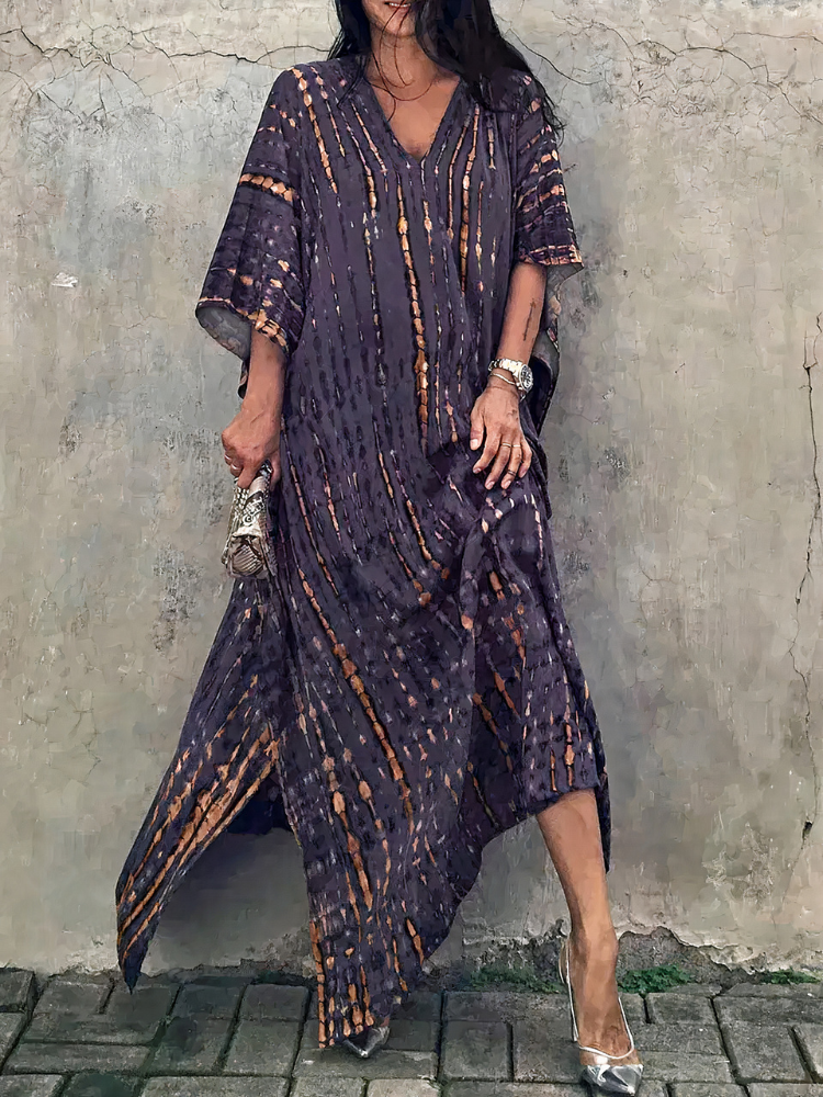 Luftiges Kaftan-Strandkleid für Damen | Maxi