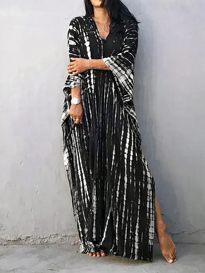 Luftiges Kaftan-Strandkleid für Damen | Maxi