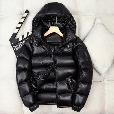 Gesteppte Winterjacke mit Kapuze für Männer