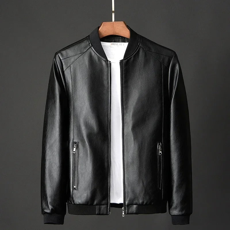 Bruno® | Leder Bikerjacke