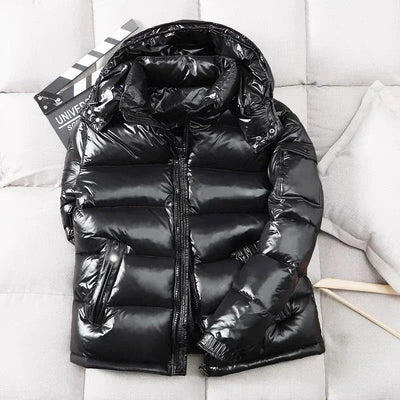 Gesteppte Winterjacke mit Kapuze für Männer