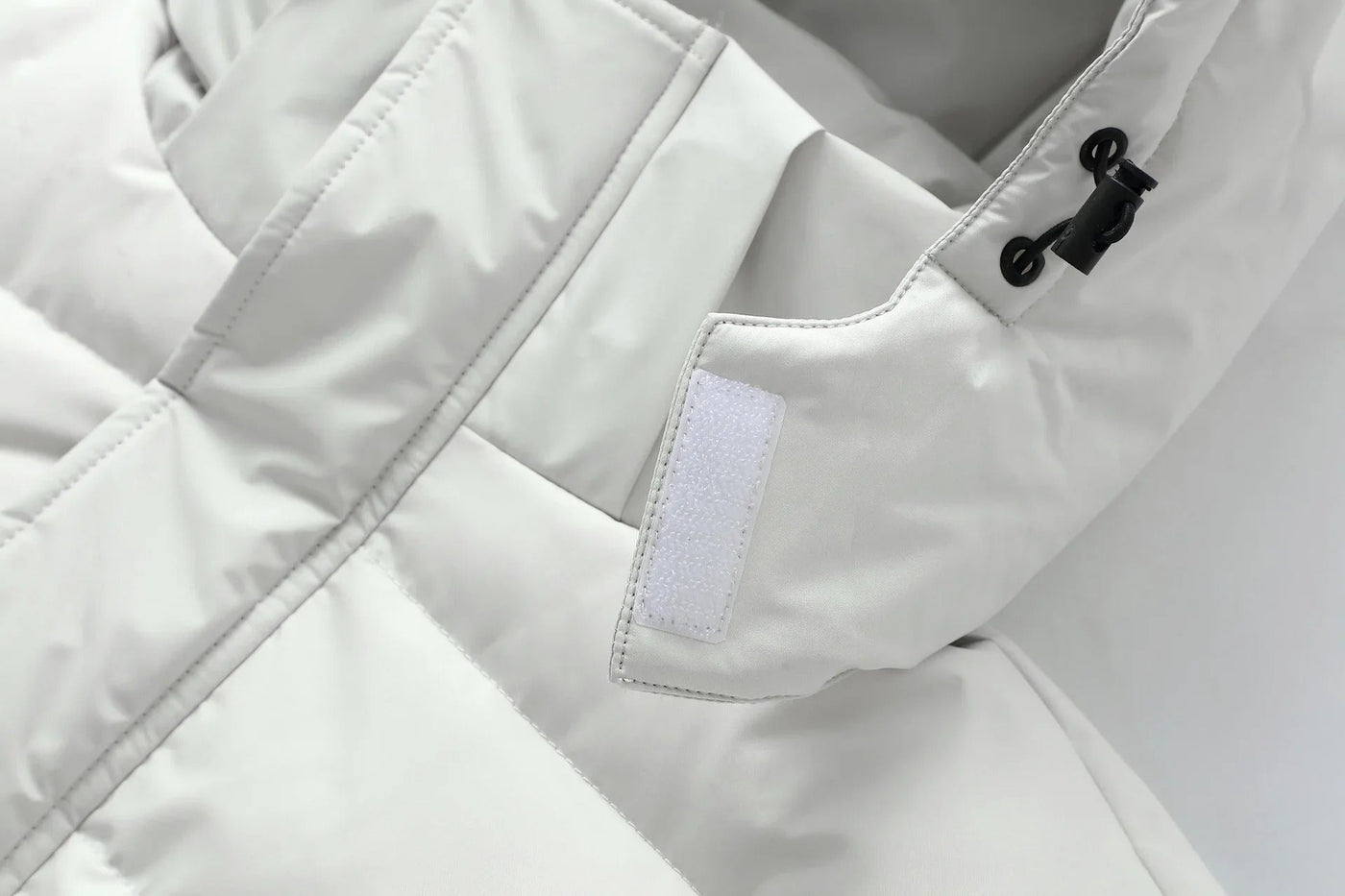Lange Puffer Winterjacke für Männer