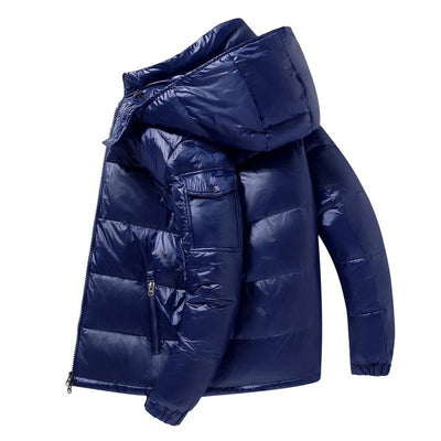 Gesteppte Winterjacke mit Kapuze für Männer