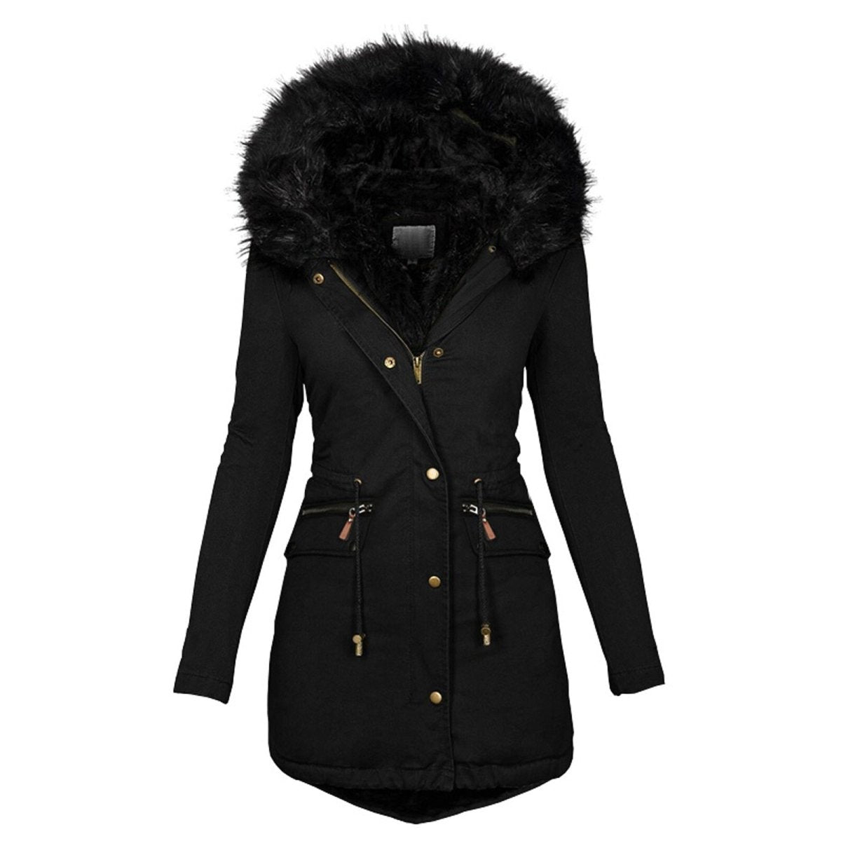 Klassischer Parka aus Kunstfell für Frauen