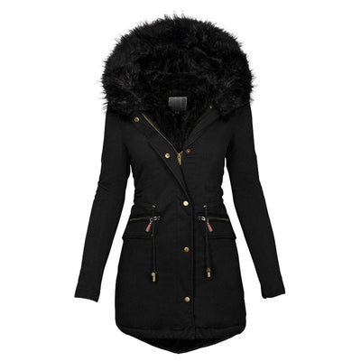 Klassischer Parka aus Kunstfell für Frauen