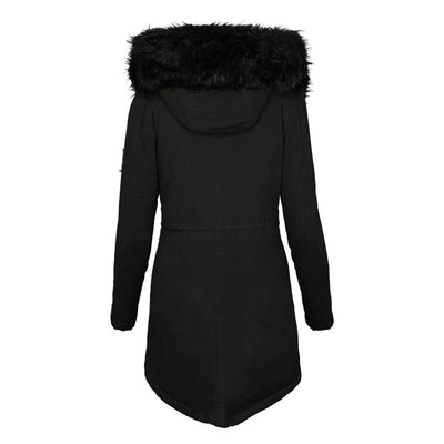 Klassischer Parka aus Kunstfell für Frauen