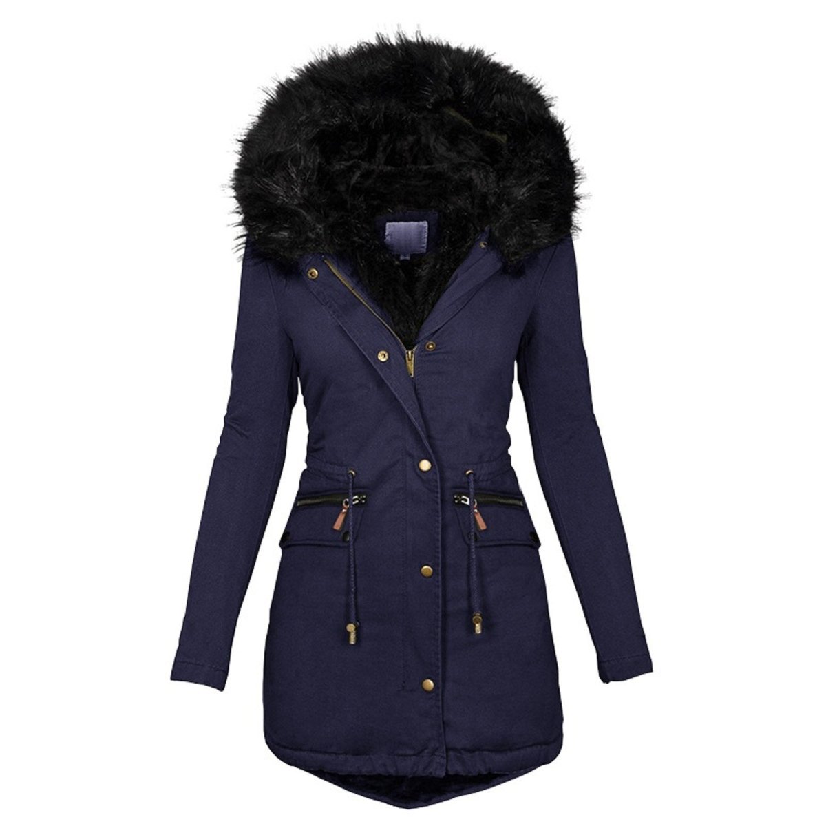 Klassischer Parka aus Kunstfell für Frauen