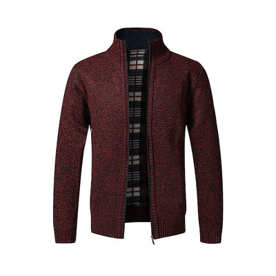 Strickpullover mit Reißverschluss für Männer