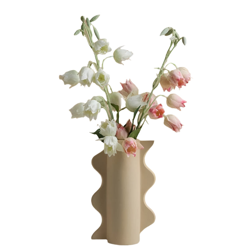 Minimalistische Harmony-Vase – Elegantes Keramikdesign für elegante Blumenarrangements
