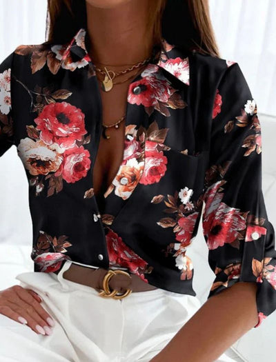 Assumpta® | Sommerbluse für Damen mit Umlegekragen