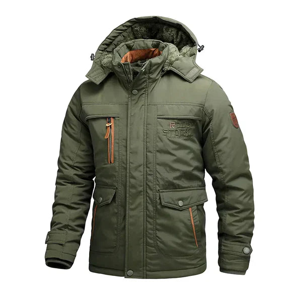 Pufferjacke mit Druckknöpfen für Männer