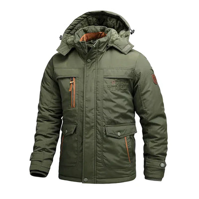 Pufferjacke mit Druckknöpfen für Männer
