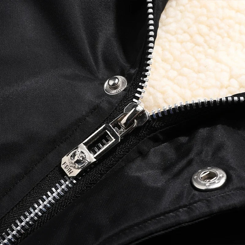 Kuschelige Thermo-Winterjacke mit Fell für Herren