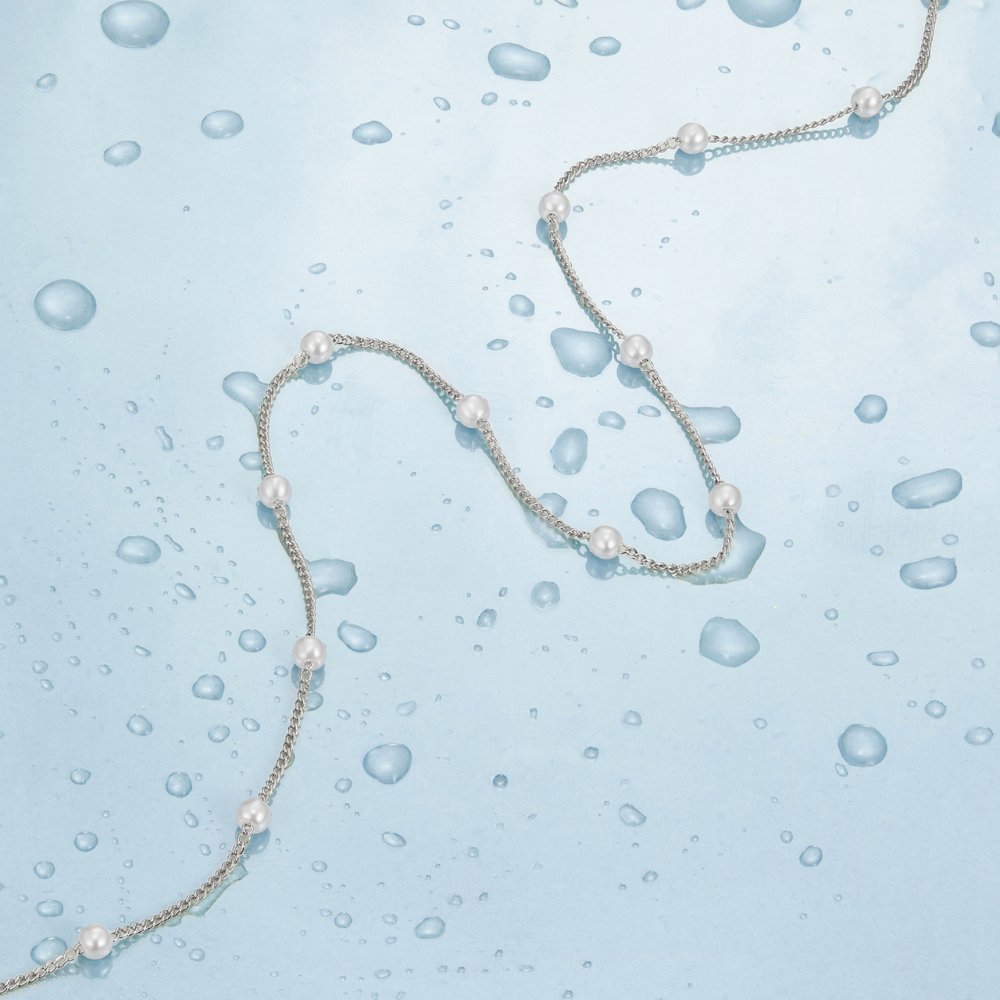 Nura Pearl 18K Silberkette