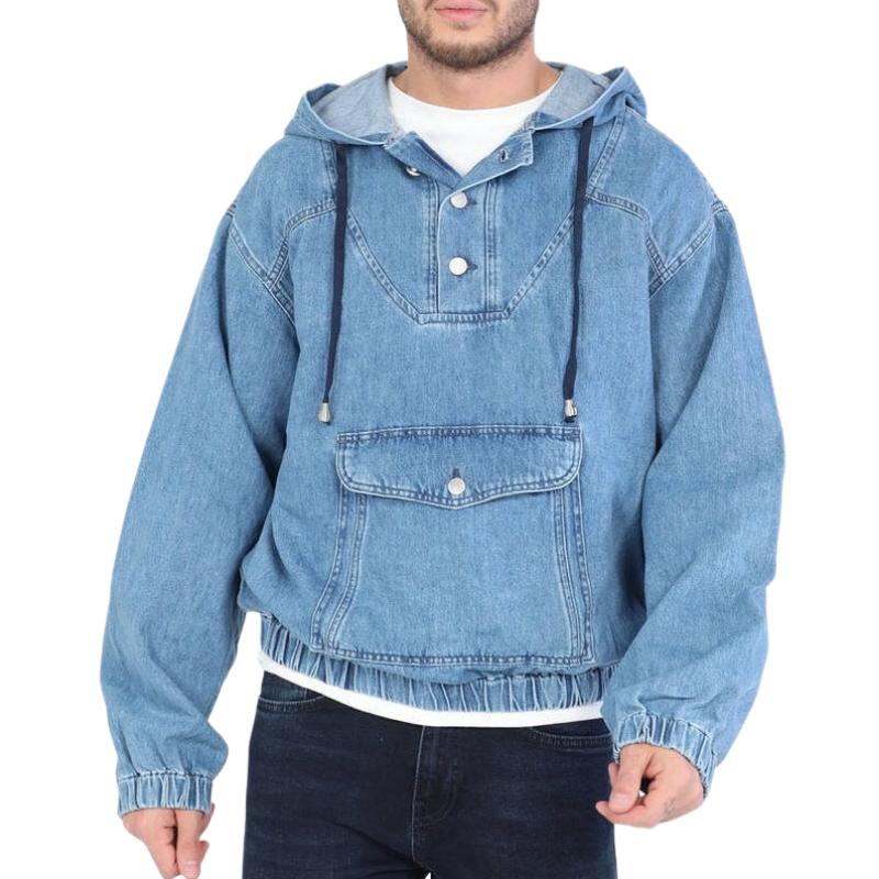 Denim-Hoodie | Lässiger Schnitt | Moderner Street-Style
