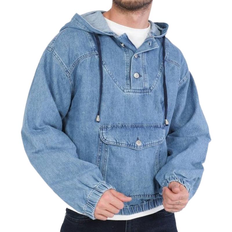 Denim-Hoodie | Lässiger Schnitt | Moderner Street-Style