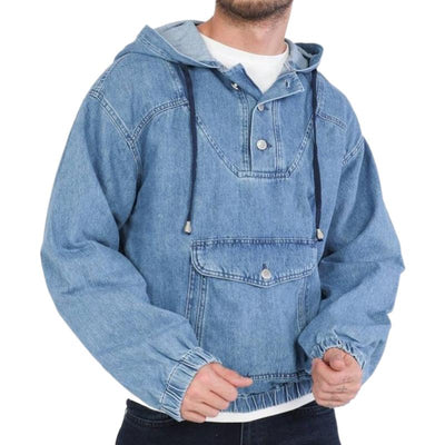 Denim-Hoodie | Lässiger Schnitt | Moderner Street-Style