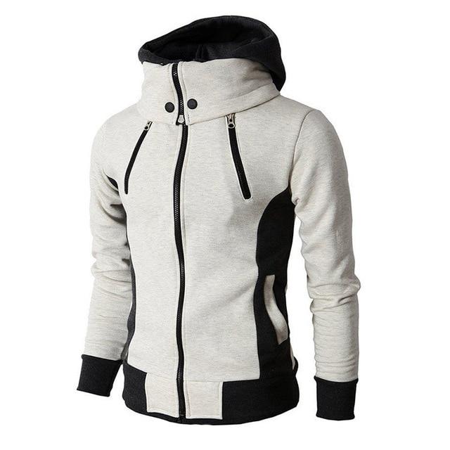 Sportlicher Mock-Neck Hoodie mit Reißverschluss für Männer