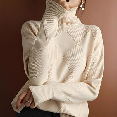 Mode Rollkragenpullover für Frauen