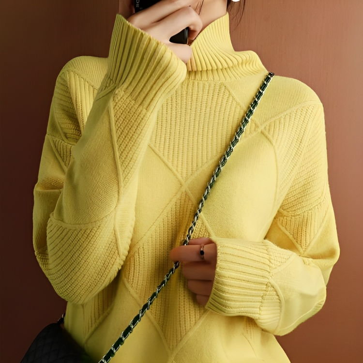 Mode Rollkragenpullover für Frauen