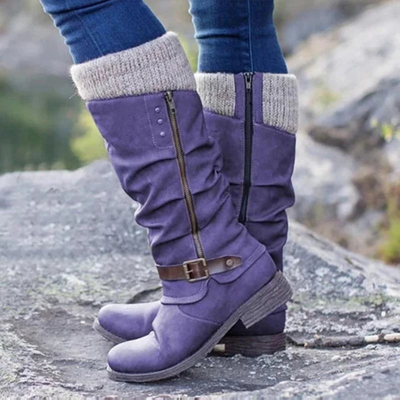 Damen Winter Stiefel | Casual hoch mit Absatz