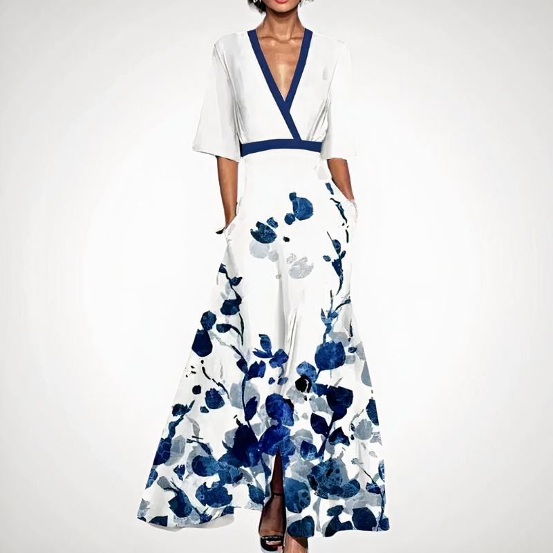 Raffiniertes langes Kleid für Damen | Maxi