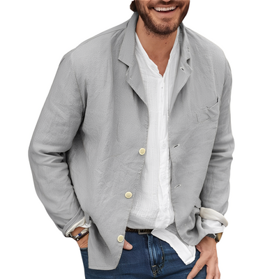 Elegante Herren Leinen Jacke – Stilvoll & Komfortabel