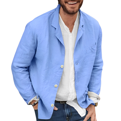 Elegante Herren Leinen Jacke – Stilvoll & Komfortabel