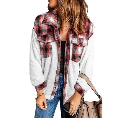 Steppjacke mit Revers für Frauen