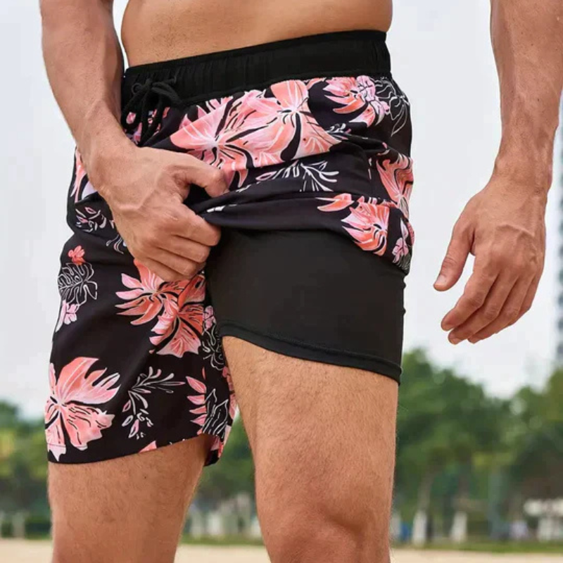 Schnell trocknende Badeshorts für Herren | Leichte