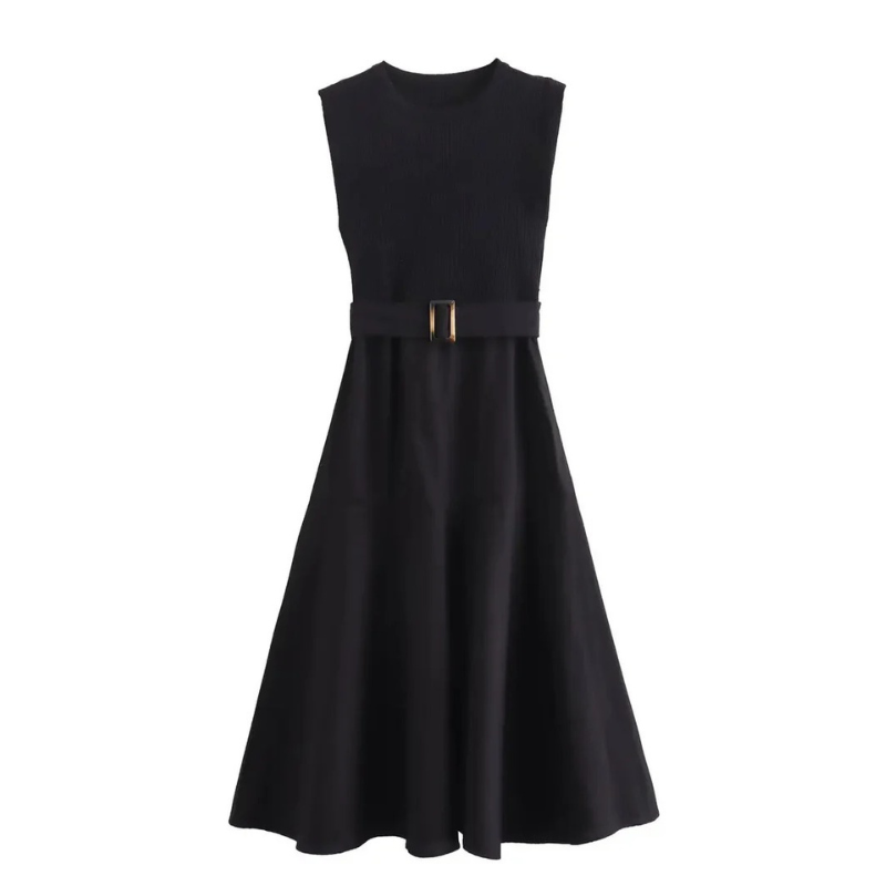 Schönes ärmelloses Kleid für Damen | Midi