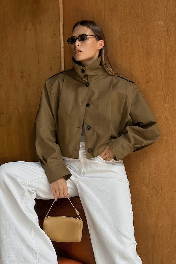 Katherine | Kurz Geschnittener Baumwollmantel