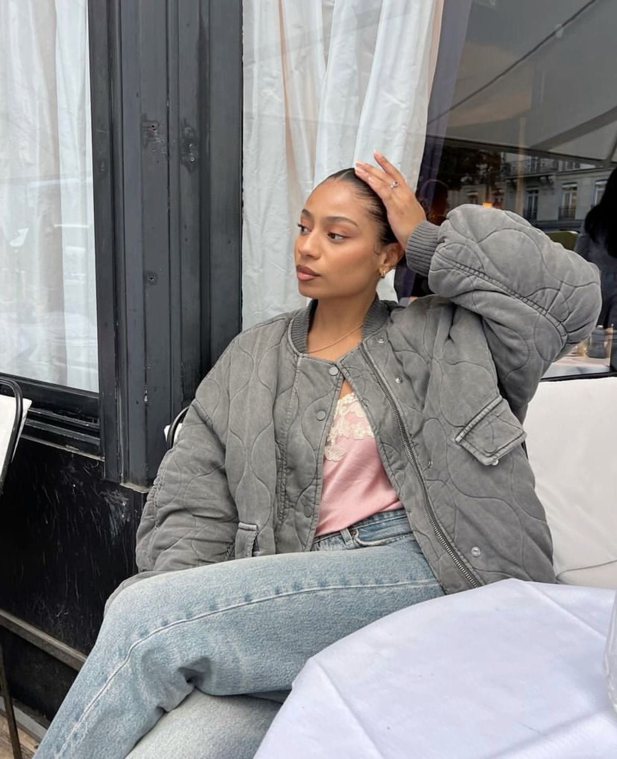 Alyssa | Gesteppe Bomberjacke