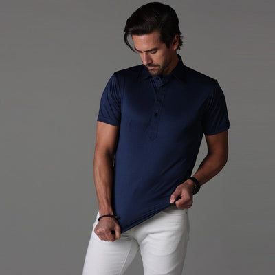Formelles Herren Polo, mit steifem Kragen und elegant