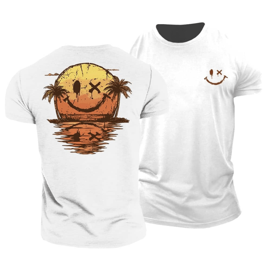 Sommer Smiley Meer T-Shirt