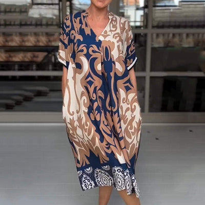 Alessia | Luftiges Midikleid mit V-Ausschnitt