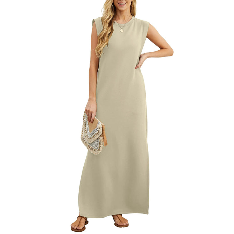 Maluna | Elegantes knitterfreies Maxikleid