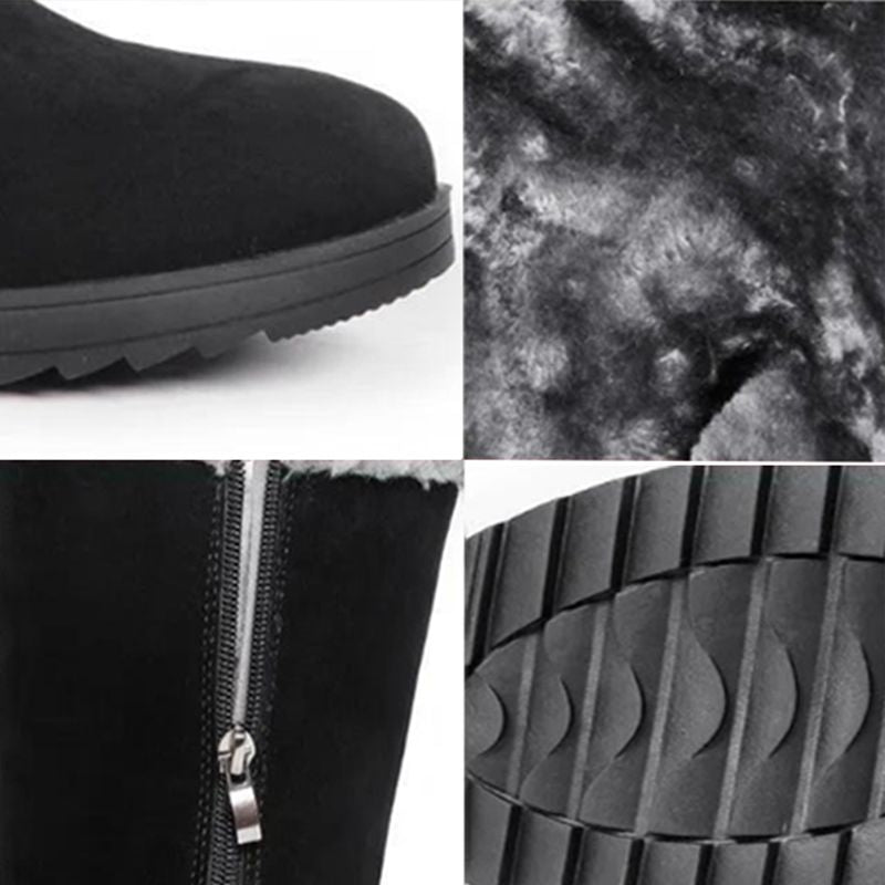 Kuschelige Stiefel mit Fleece-Futter für Frauen
