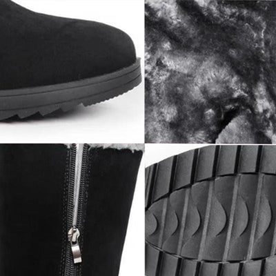 Kuschelige Stiefel mit Fleece-Futter für Frauen