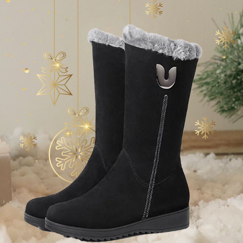 Kuschelige Stiefel mit Fleece-Futter für Frauen