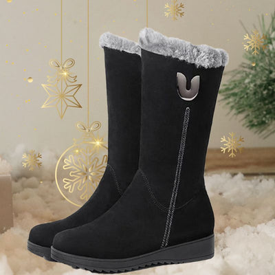 Kuschelige Stiefel mit Fleece-Futter für Frauen