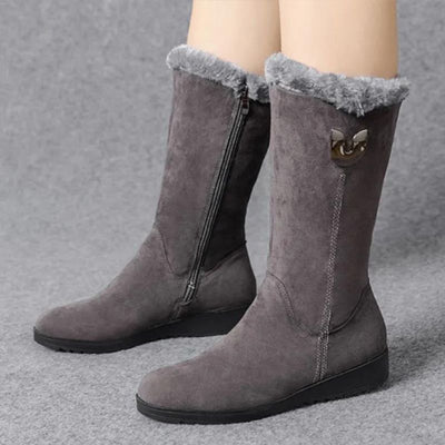Kuschelige Stiefel mit Fleece-Futter für Frauen