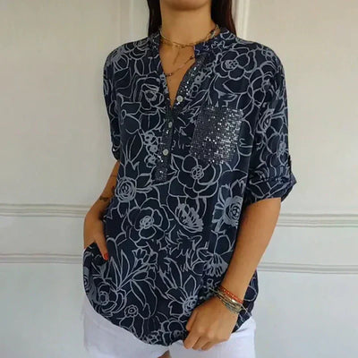 Comfina™ - Luftige Bluse mit Blumenmuster