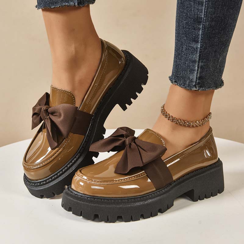 Ravisse™ - Elegante und Niedliche Plateau-Loafer mit Schleife