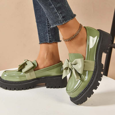 Ravisse™ - Elegante und Niedliche Plateau-Loafer mit Schleife